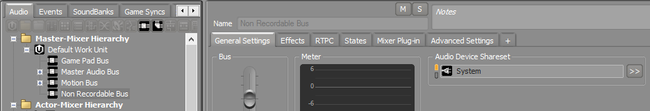 Audio Device set to System output